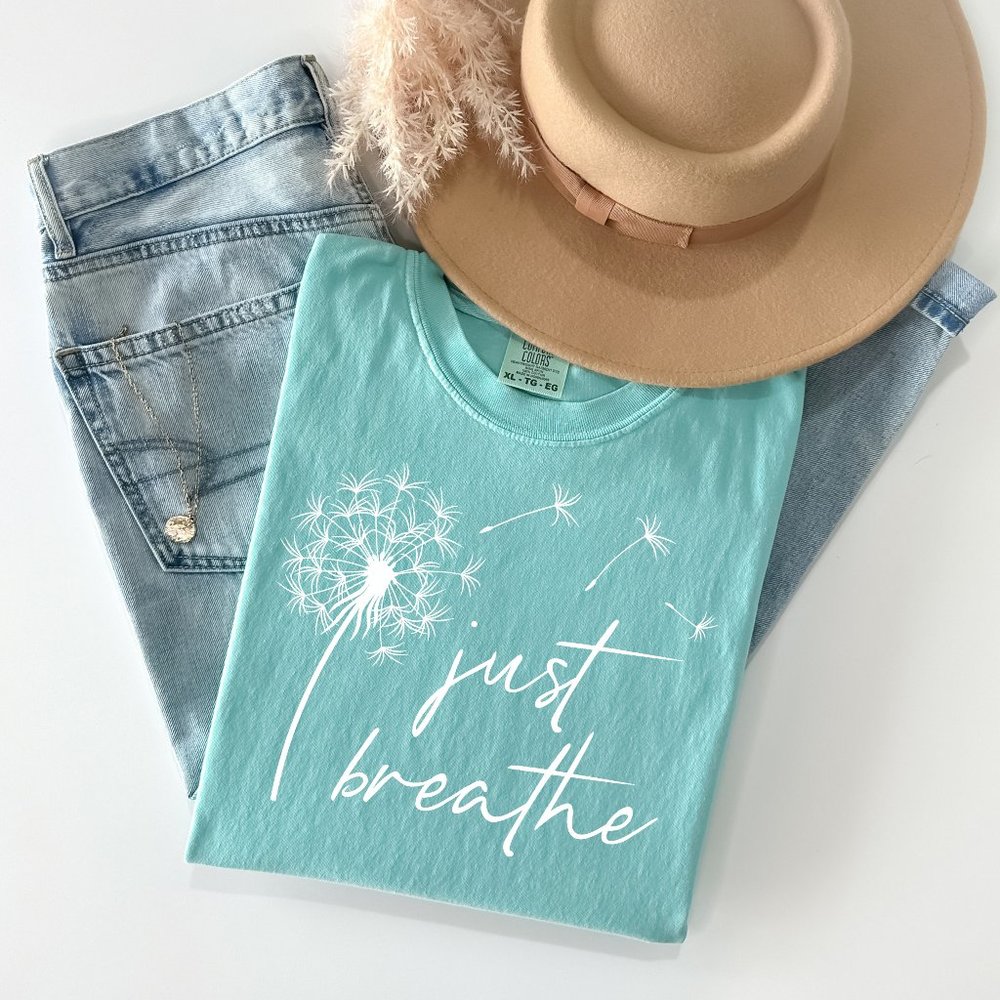Just Breathe | Comfort Colors Graphic Tee